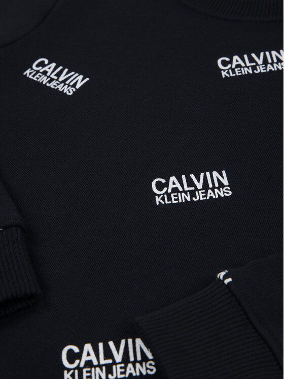 Calvin Klein Jeans Calvin Klein Jeans Mikina Stamp Logo IB0IB00400 Černá Regular Fit