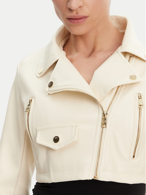Rinascimento Rinascimento Giacca in similpelle CFC0119617003 Beige Regular Fit