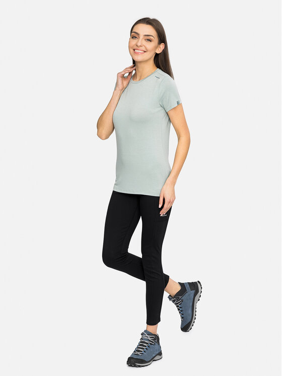 Viking Viking T-Shirt Lenta Bamboo Light Lady Zielony Regular Fit