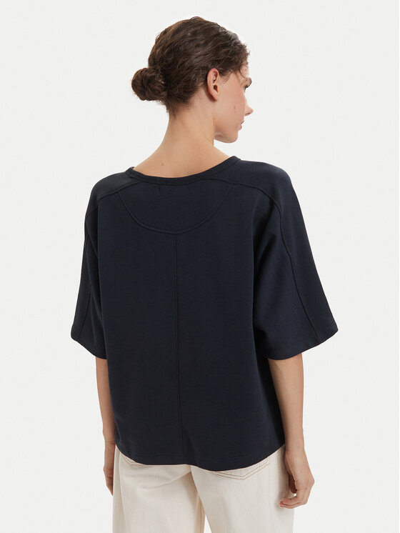 Beverly Hills Polo Club Beverly Hills Polo Club Majica P-SS26W-TS0081 Mornarsko modra Oversize