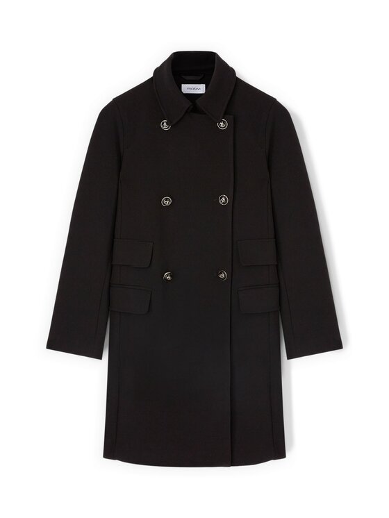 Motivi Motivi Cappotto invernale 0023Q000656N033 Nero Regular Fit