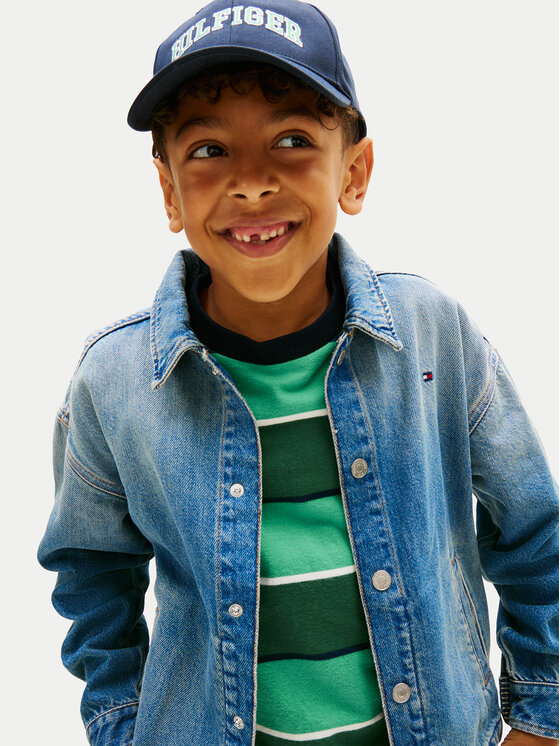 Tommy Hilfiger Tommy Hilfiger Jeans srajca Vintage KB0KB10212 Modra Regular Fit