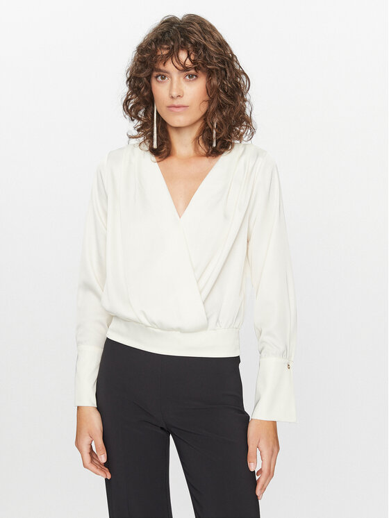 Rinascimento Bluza CFC0115103003 Écru Regular Fit
