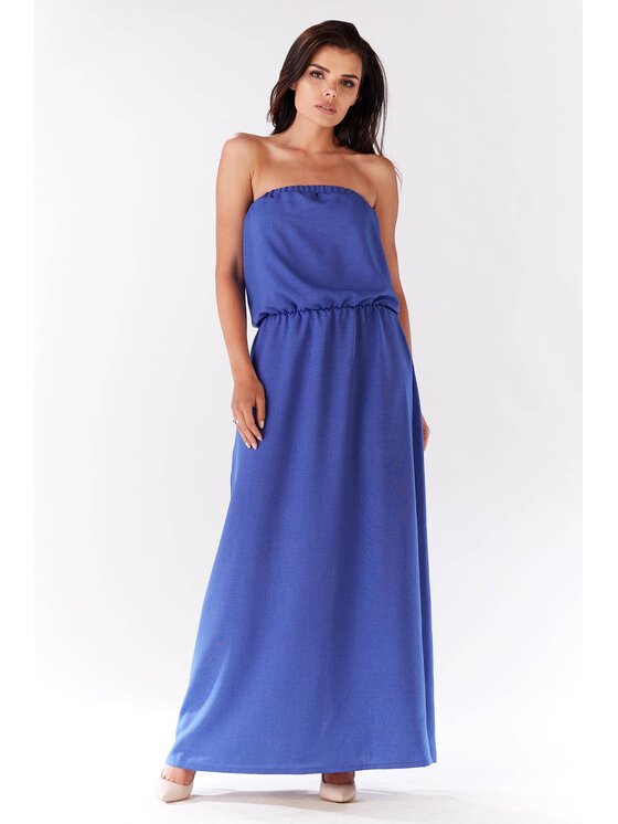 Infinite You Infinite You Sukienka letnia M135 Niebieski Basic Fit