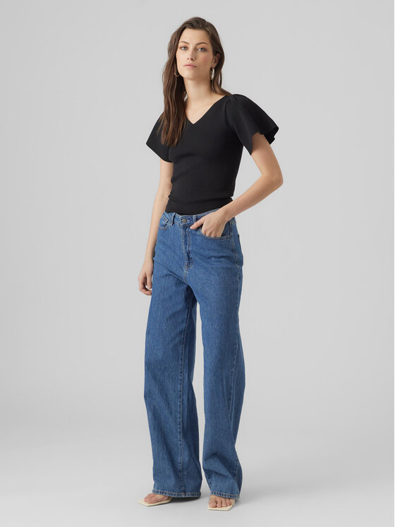 Vero Moda Vero Moda Bluza Ginny 10278323 Črna Slim Fit