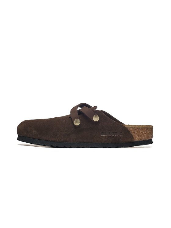 Birkenstock Birkenstock Klapki Blair Suede Leather Brązowy