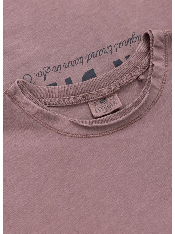 PITBULL PITBULL T-Shirt PACIFIC Bordowy Regular Fit