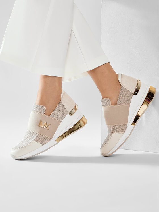 MICHAEL Michael Kors MICHAEL Michael Kors Αθλητικά Felix Trainer Extreme 43S1FXS4D Μπεζ