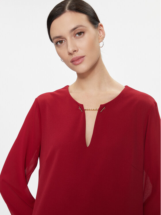 Rinascimento Rinascimento Abito da cocktail CFC0116242003 Rosso Relaxed Fit