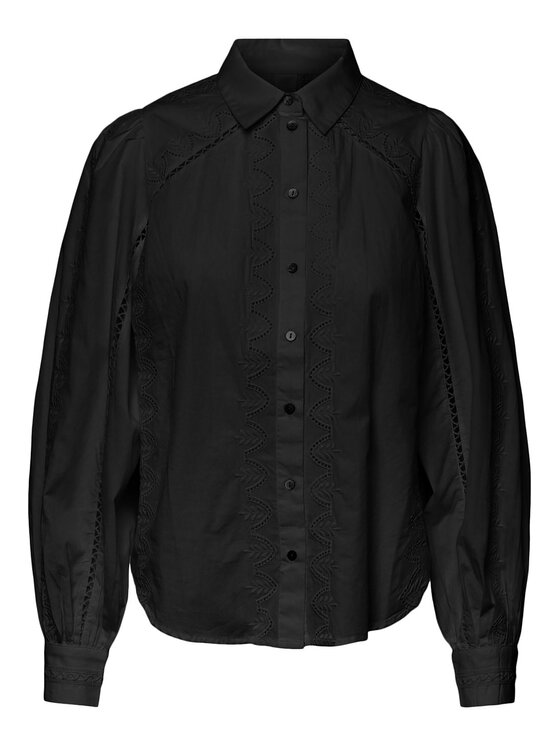 YAS YAS Koszula 26027480 Czarny Regular Fit