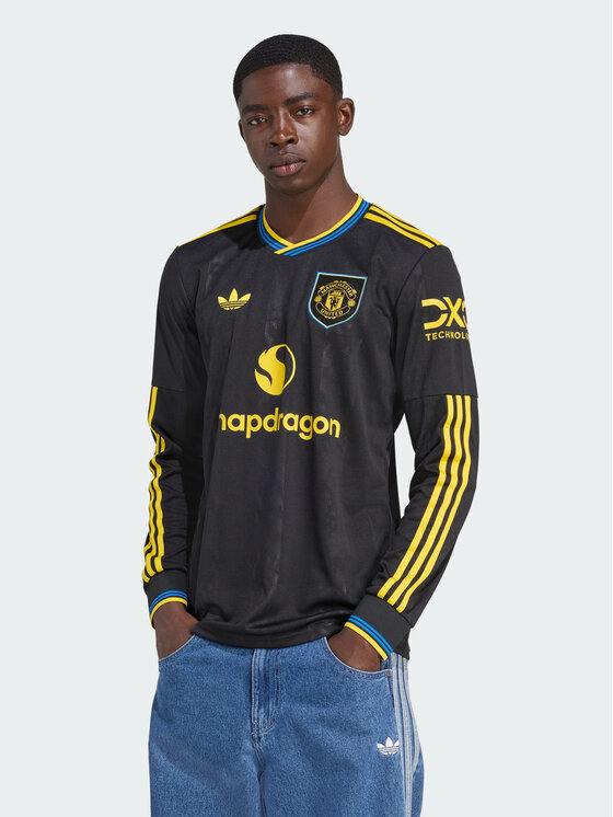 adidas adidas Koszulka techniczna Manchester United Czarny Slim Fit