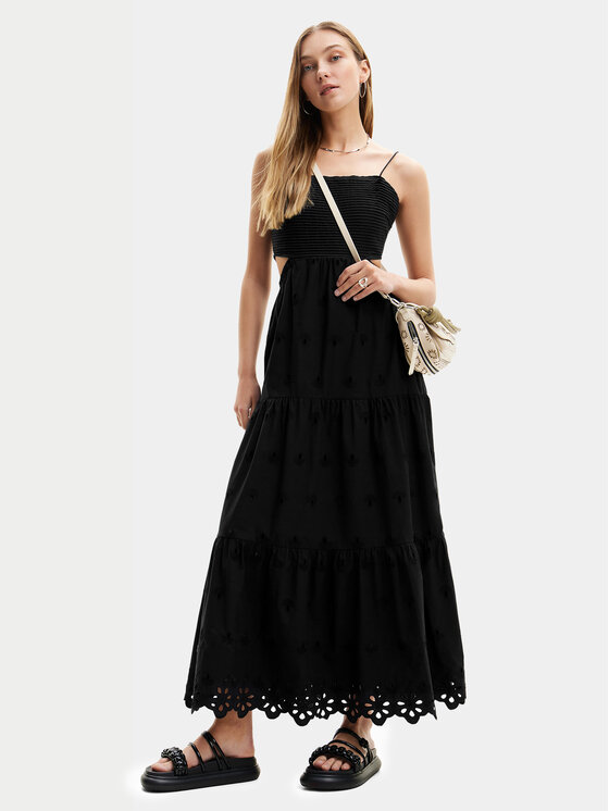Desigual Desigual Літня сукня Malver 24SWVW12 Чорний Regular Fit