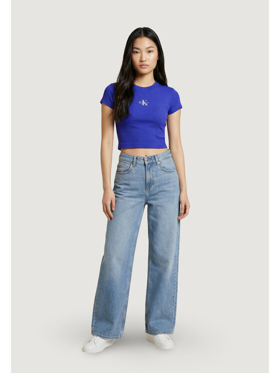 Calvin Klein Jeans Calvin Klein Jeans T-Shirt MONOGRAM BABY TEE Μπλε Casual Fit