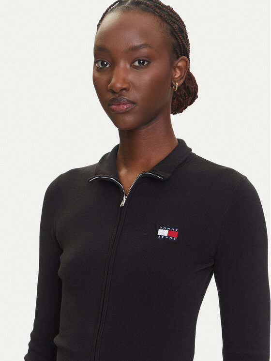 Tommy Jeans Tommy Jeans Кардиган DW0DW20967 Черен Slim Fit