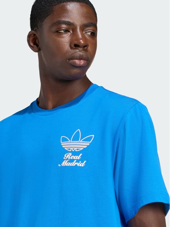 adidas adidas Koszulka techniczna 157921 Niebieski jasny Loose Fit