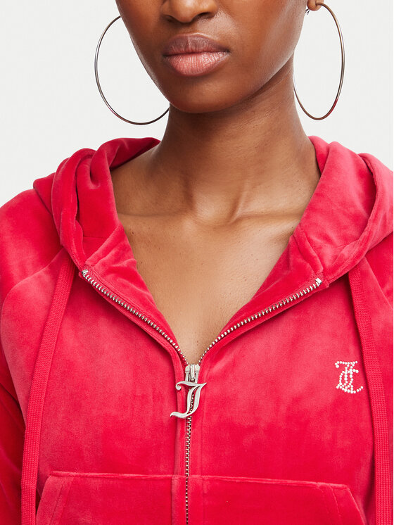 Juicy Couture Juicy Couture Світшот Madison  JCWA122001 Червоний Slim Fit