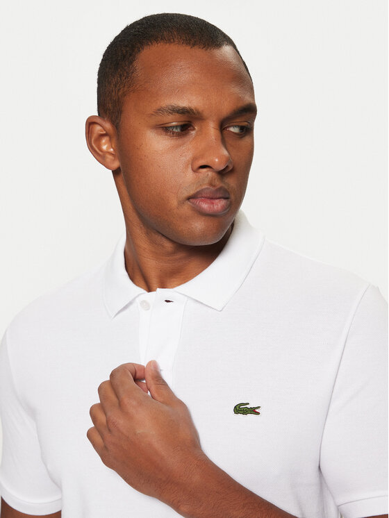 Lacoste Lacoste Polo majica PH4012 Bela Slim Fit