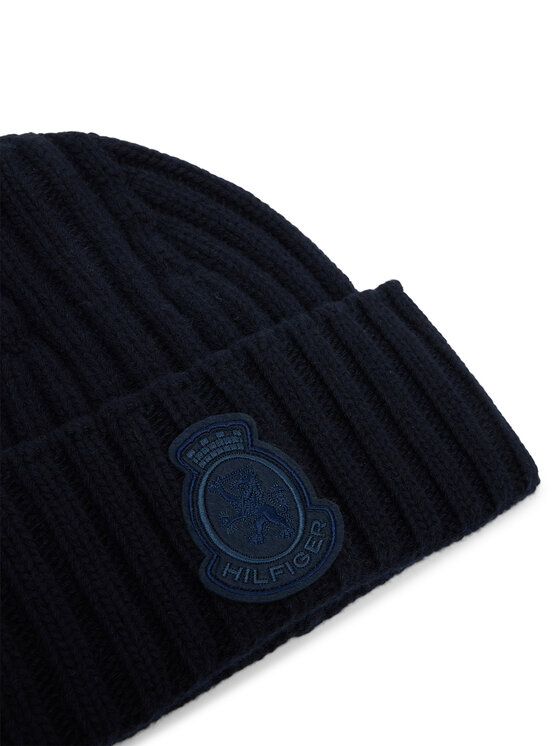 Tommy Hilfiger Tommy Hilfiger Cepure Th Crest Fluffy AW0AW18210 Tumši zils