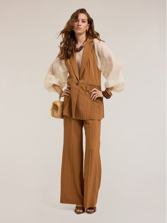 Motivi Motivi Cappotto L000W000035N0S2 Marrone Regular Fit