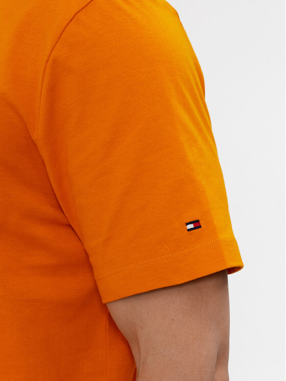 Tommy Hilfiger Tommy Hilfiger Marškinėliai MW0MW34391 Oranžinė Regular Fit