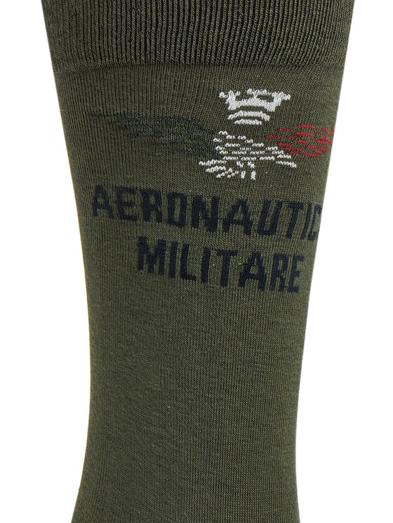 Aeronautica Militare Aeronautica Militare Muške visoke čarape 251CZ011L499 Zelena