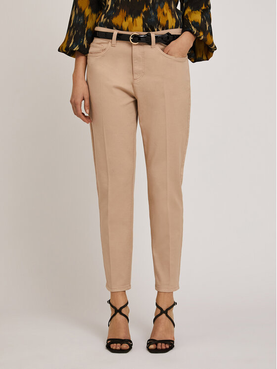 Motivi Motivi Pantaloni di tessuto P739Q003911N002 Écru Regular Fit