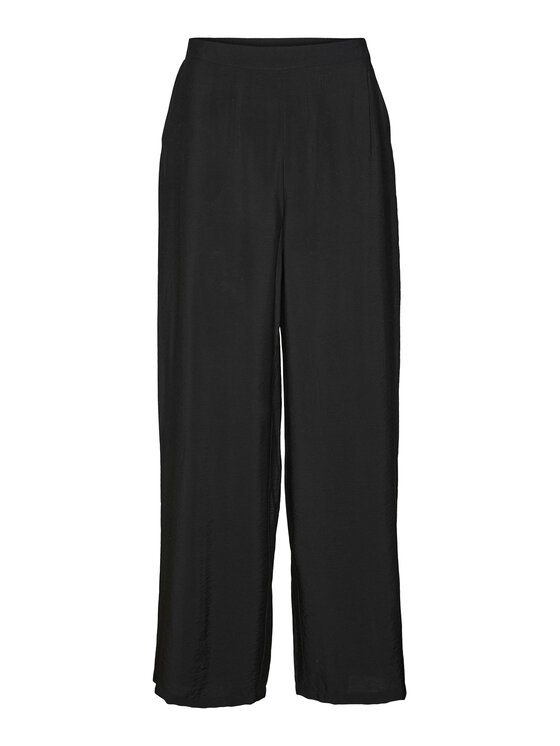 Vero Moda Vero Moda Auduma bikses Josie 10303759 Melns Wide Leg