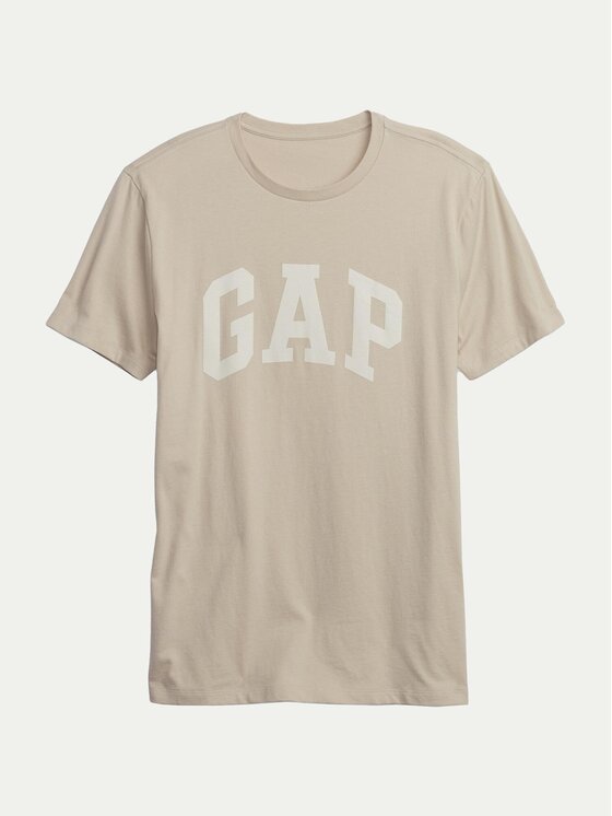 Gap Gap Marškinėliai 663921-01 Smėlio Regular Fit