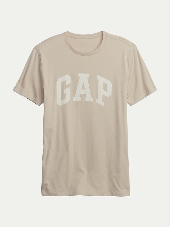 Gap T-krekls 663921-01 Bēšs Regular Fit