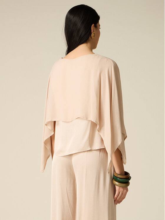 Oltre Oltre Blusa 2090J000870N002 Crema Cropp Fit