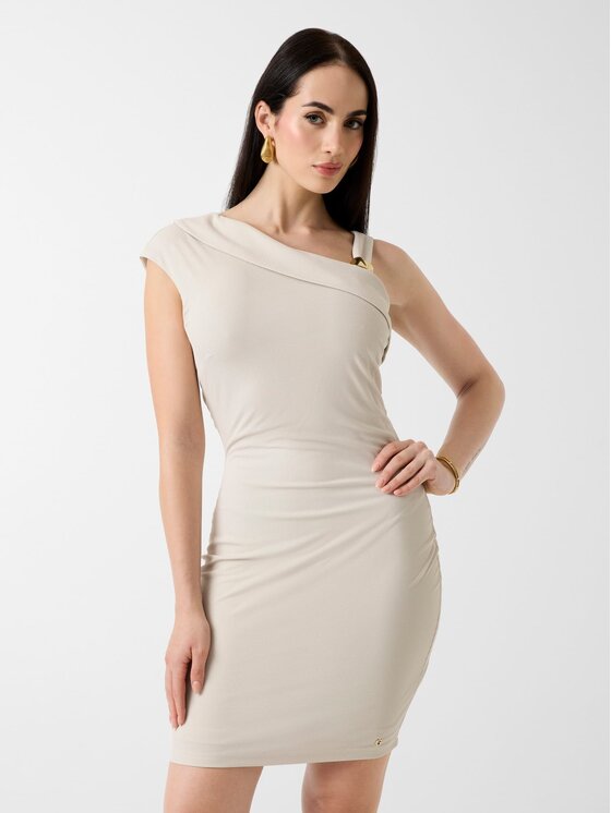 Guess Guess Každodenní šaty 182044 Béžová Classic Fit