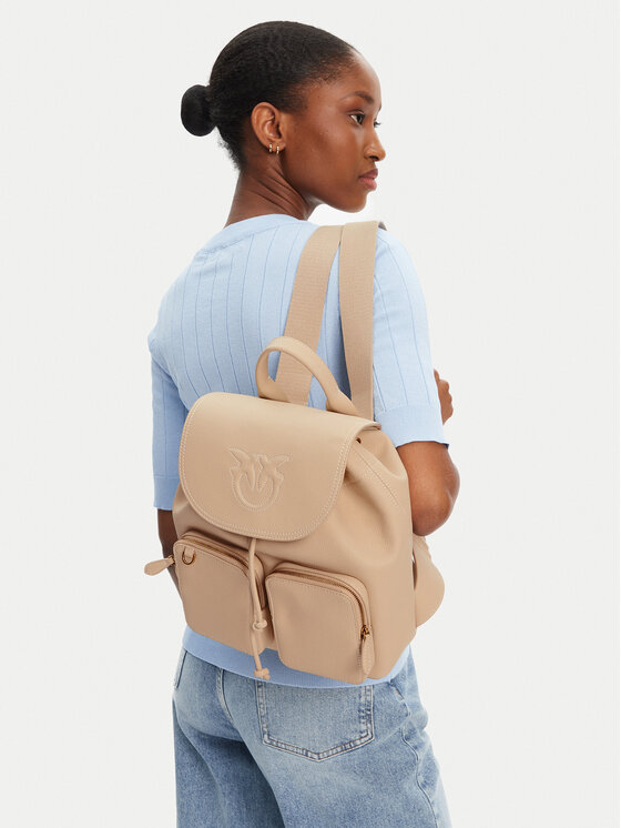 PINKO PINKO Nahrbtnik Carrie Backpack PE 25 PLTT 104351 A1LF Bež