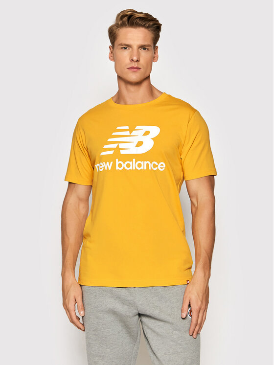 New Balance New Balance Tričko Essential Logo MT01575 Žltá Athletic Fit