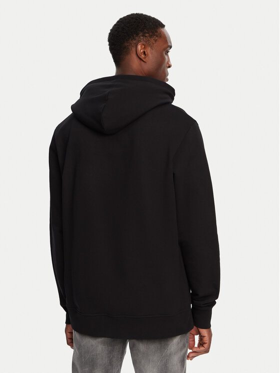 Balmain Balmain Džemperis ar kapuci DH1JT047JB53 Melns Reglan Fit