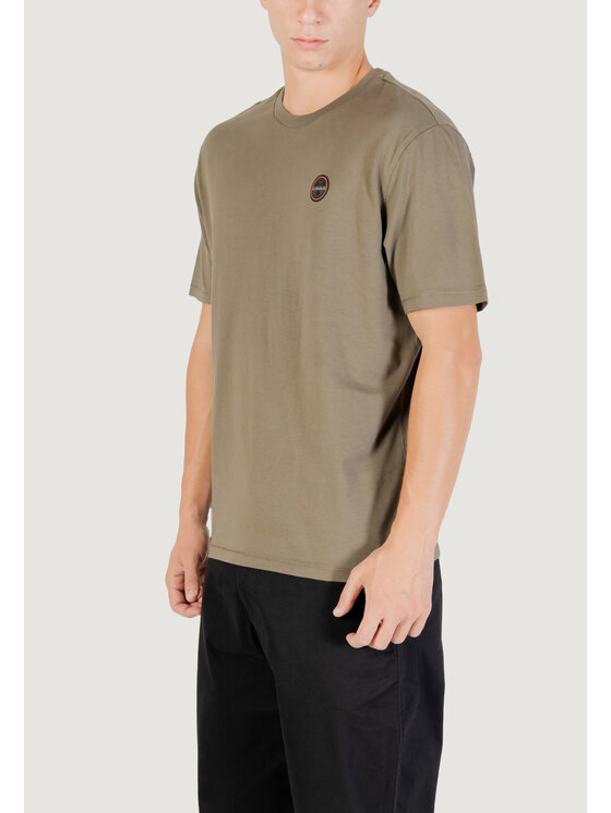 Napapijri Napapijri T-shirt S-BADGE SS 1 Verde Casual Fit