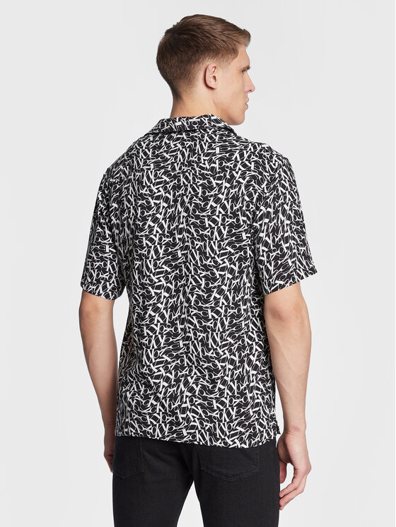 Camicia Resort KM0KM00854 Nero Regular Fit