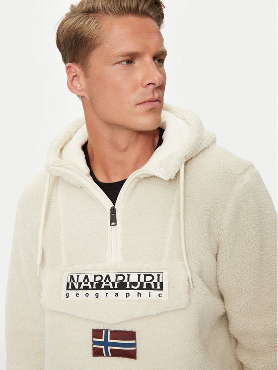 Napapijri Napapijri Fliso džemperis T-Burgee NP0A4I5D Smėlio Regular Fit