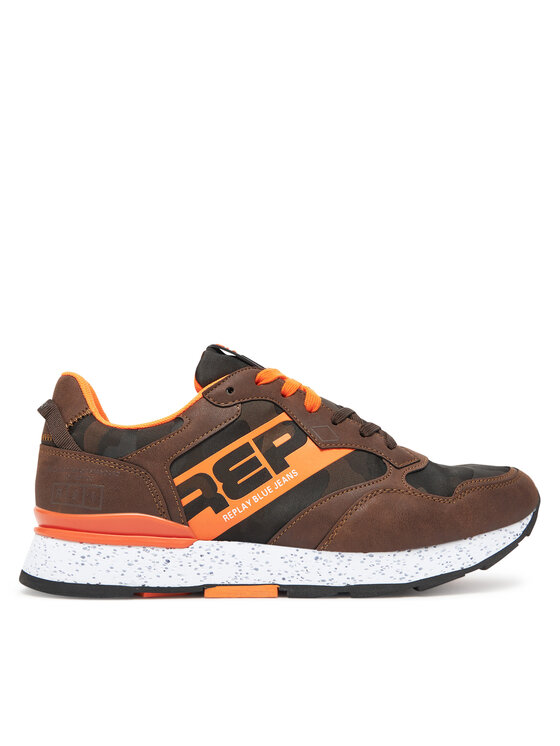 REPLAY REPLAY Sneakersy GMS68 .000.C0096T Brązowy