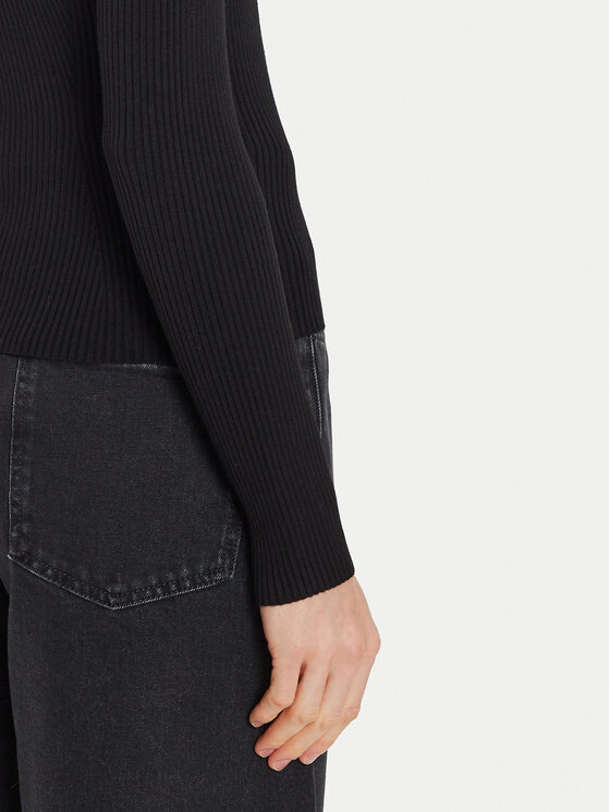 TWINSET TWINSET Πουλόβερ 242TP3132 Μαύρο Slim Fit