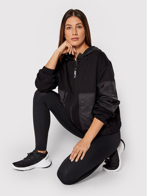 Diadora Diadora Bluza Track Urbanity 502.177847 Czarny Comfortable Fit