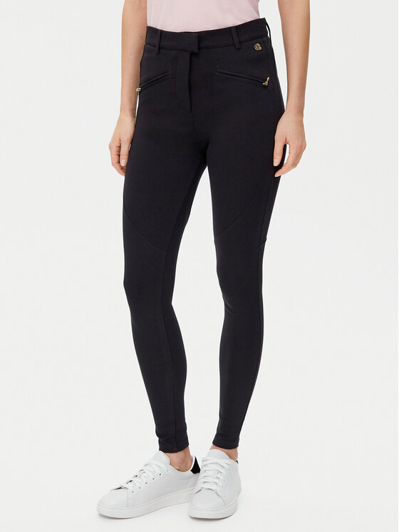 U.S. Polo Assn. Bavlnené nohavice WUP1213 Čierna Slim Fit