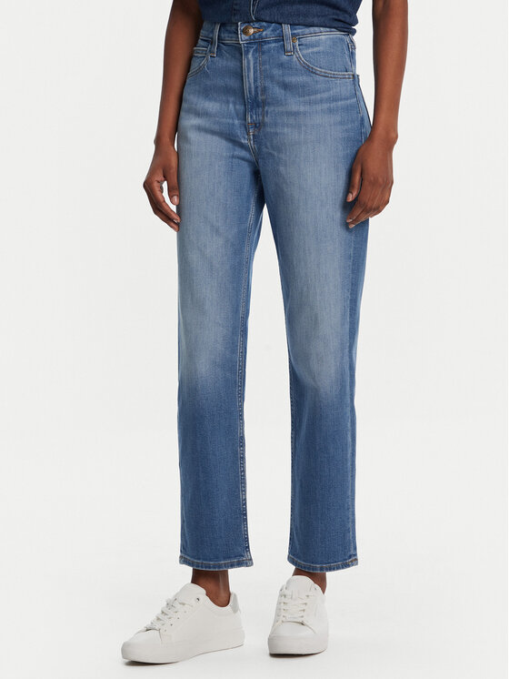 Lee Lee Džinsai Carol 112355263 Mėlyna Straight Fit