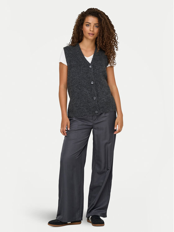 ONLY ONLY Pletena jopica Jane 15354283 Siva Regular Fit