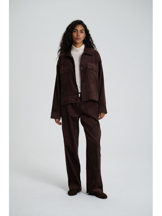 Le Songe Le Songe Kurtka bomber RUMI Brązowy Basic Fit