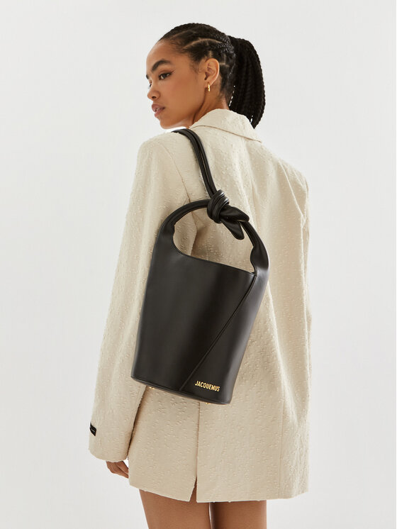 JACQUEMUS Seljakott Le Petit Tourni 245BA366-3173 Must