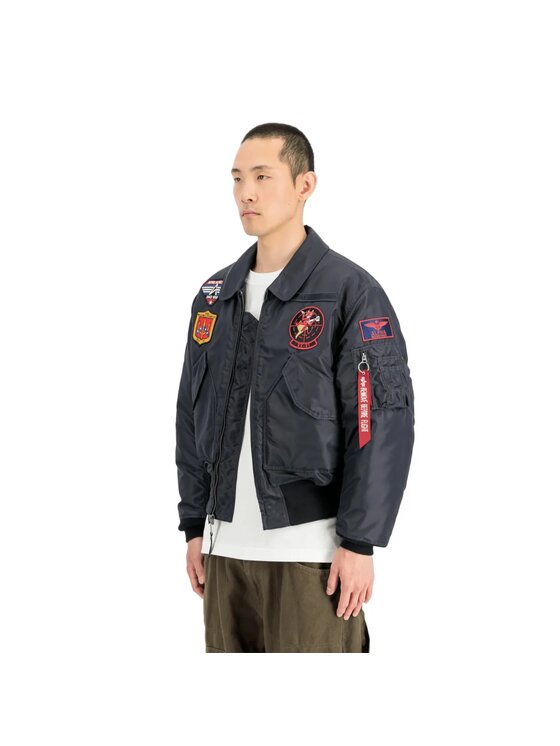 Alpha Industries Alpha Industries Kurtka bomber AI.268135 Czarny Loose Fit