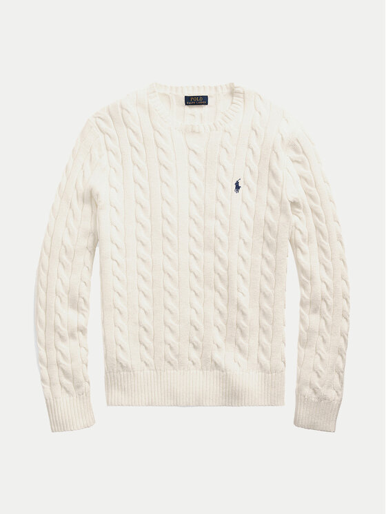Polo Ralph Lauren Polo Ralph Lauren Sweter 710775885024 Écru Regular Fit