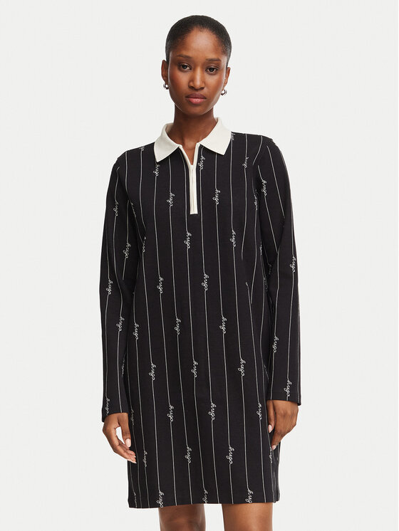 HUGO HUGO Ikdienas kleita Noople_B 50569475 Melns Regular Fit