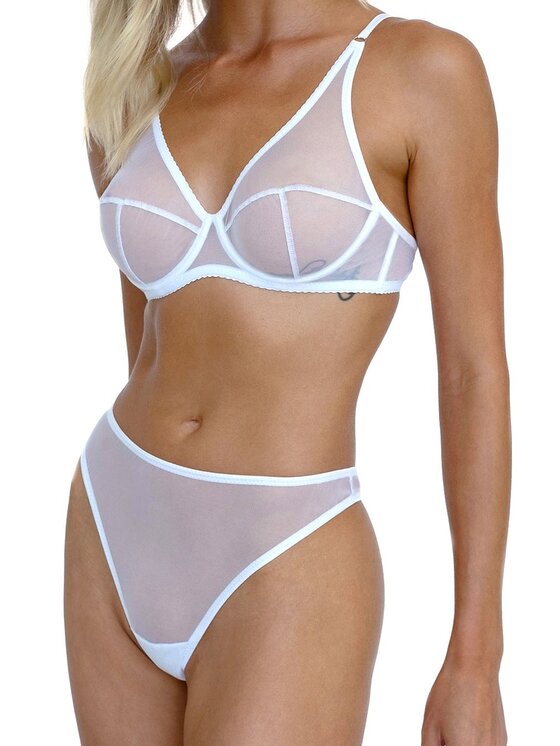 Stringi, rozmiar M, Białe, Luna White