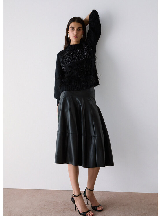 Liu Jo Liu Jo Gonna maxi CF6066E062422222 Nero Regular Fit